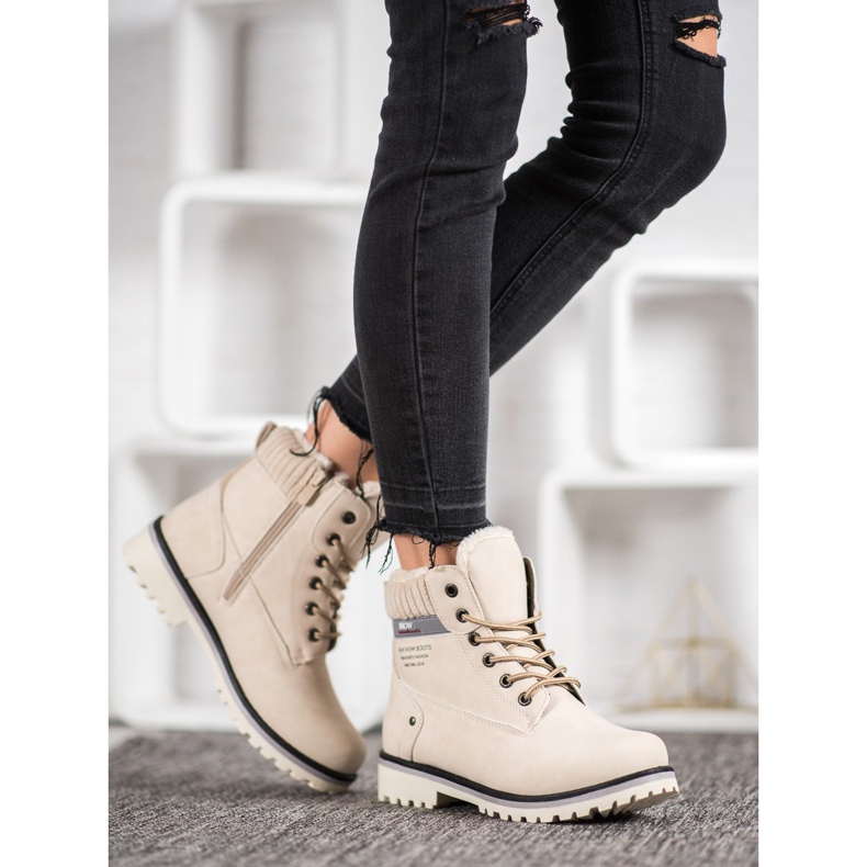 SHELOVET Trappeurs avec fermeture éclair brun 1 SHELOVET Trappeurs avec fermeture éclair brun 1