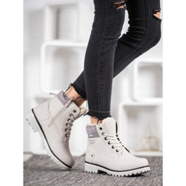 SHELOVET Trappeurs avec fermeture éclair gris 1