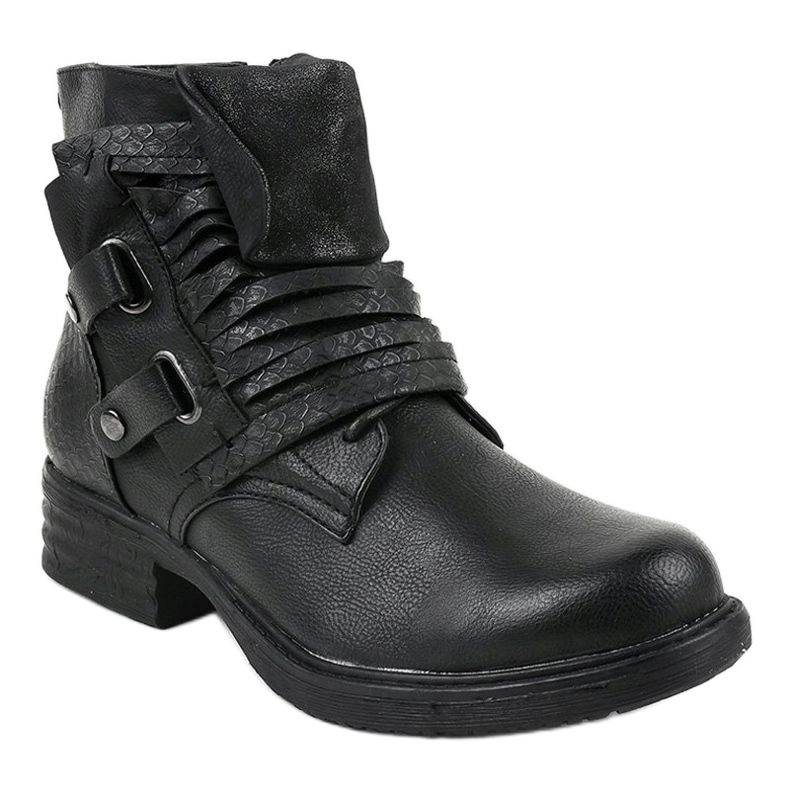 Bottes isolantes plates noires FM563 1