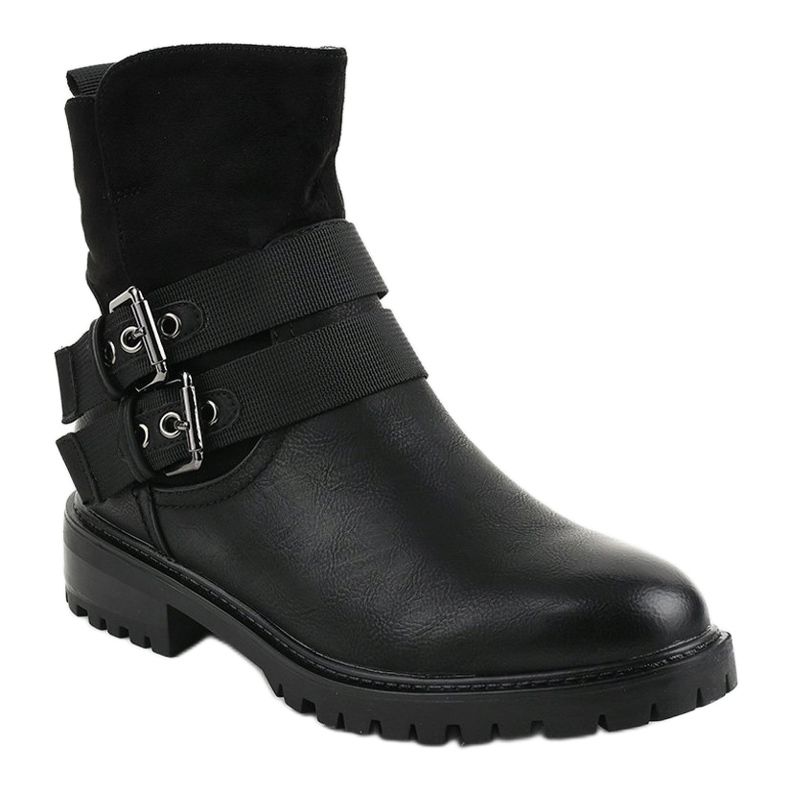 Bottes isolées plates noires M386 1
