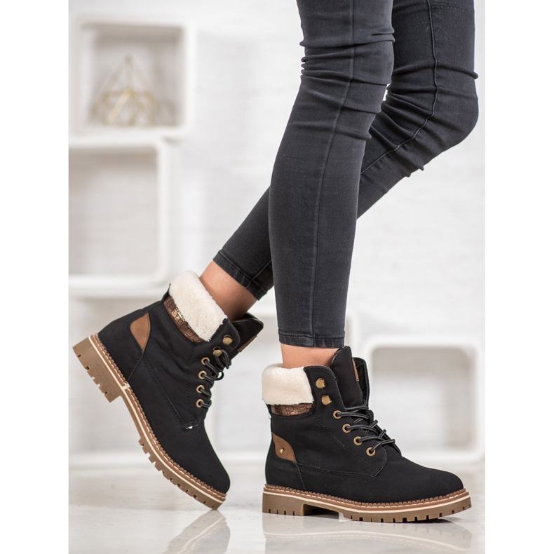 SDS Trappeurs textiles brun le noir gris 1