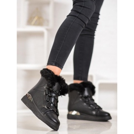Bella Paris Bottes de neige noires 2