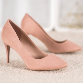 Comer Talons en daim rose 3