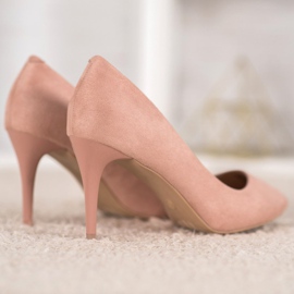 Comer Talons en daim rose 4