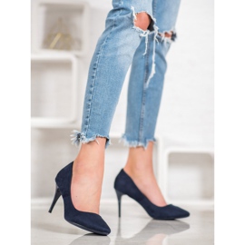 Comer Talons en daim bleu 2
