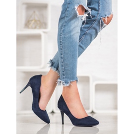 Comer Talons en daim bleu 1