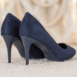 Comer Talons en daim bleu 3