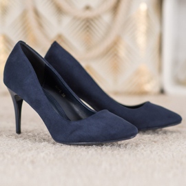 Comer Talons en daim bleu 4
