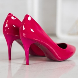 Comer Pin's Laqué Fuchsia violet multicolore 2