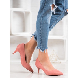 Comer talons hauts classiques rose jaune 4