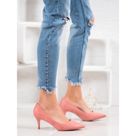 Comer talons hauts classiques rose jaune 2