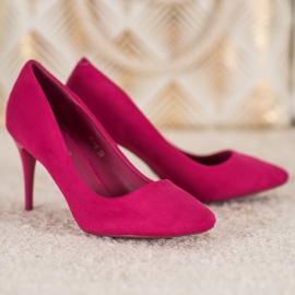 Comer Talons en daim violet 4