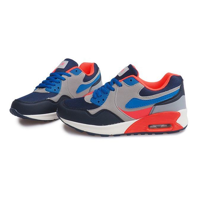 Baskets B308A-1 Gris bleu marin multicolore 1