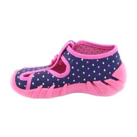 Chaussures enfant Befado 190P092 bleu marin rose 2