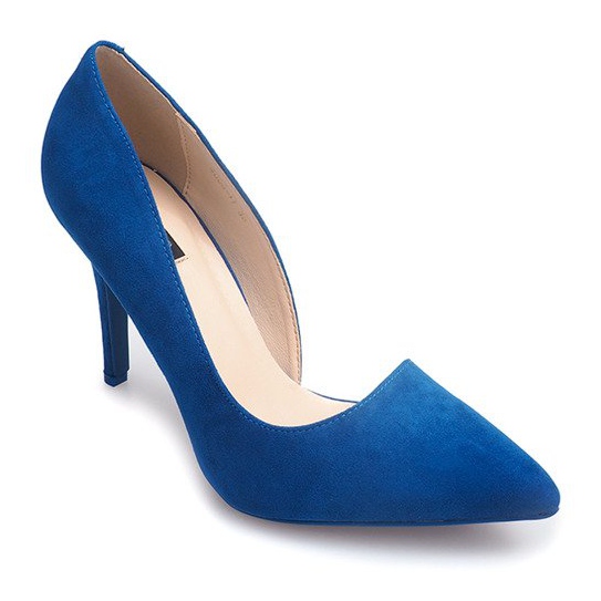 Escarpins Daim 4006 Bleu 1
