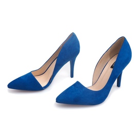 Escarpins Daim 4006 Bleu 4