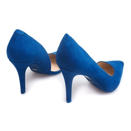 Escarpins Daim 4006 Bleu 5