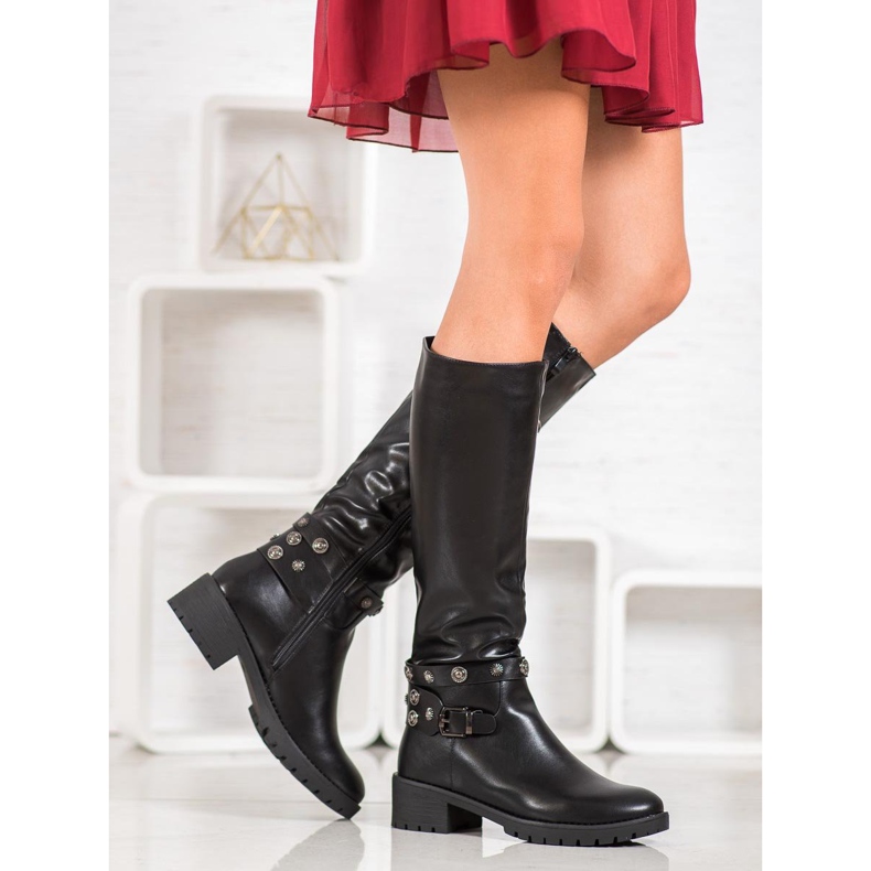 Gogo Vestes d'équitation avec jets le noir 2