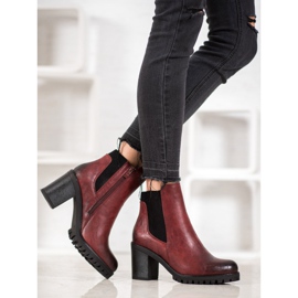 M.Daszyński Bottes confortables sur un poteau rouge 5