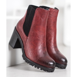 M.Daszyński Bottes confortables sur un poteau rouge 4