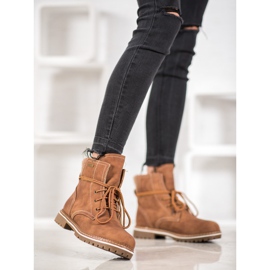 SDS Bottines à lacets avec isolation brun 5