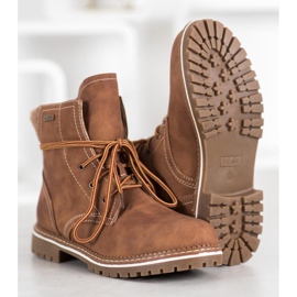 SDS Bottines à lacets avec isolation brun 2