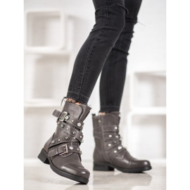 Kayla Travailleurs chaleureux avec des strass gris 1 Kayla Travailleurs chaleureux avec des strass gris 1