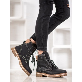 SDS Bottines à lacets avec isolation le noir 7