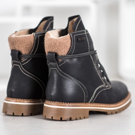 SDS Bottines à lacets avec isolation le noir 3