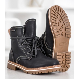 SDS Bottines à lacets avec isolation le noir 4