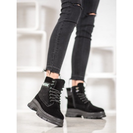 Bella Paris Bottes à plateforme classiques noir 2