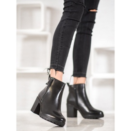 Bella Paris Bottes décontractées en cuir écologique noir 2