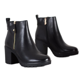 Bella Paris Bottes confortables avec isolation le noir 1
