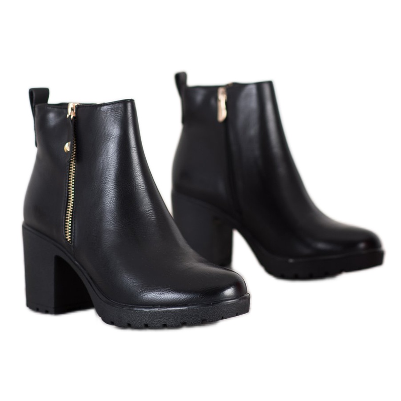 Bella Paris Bottes confortables avec isolation noir 1