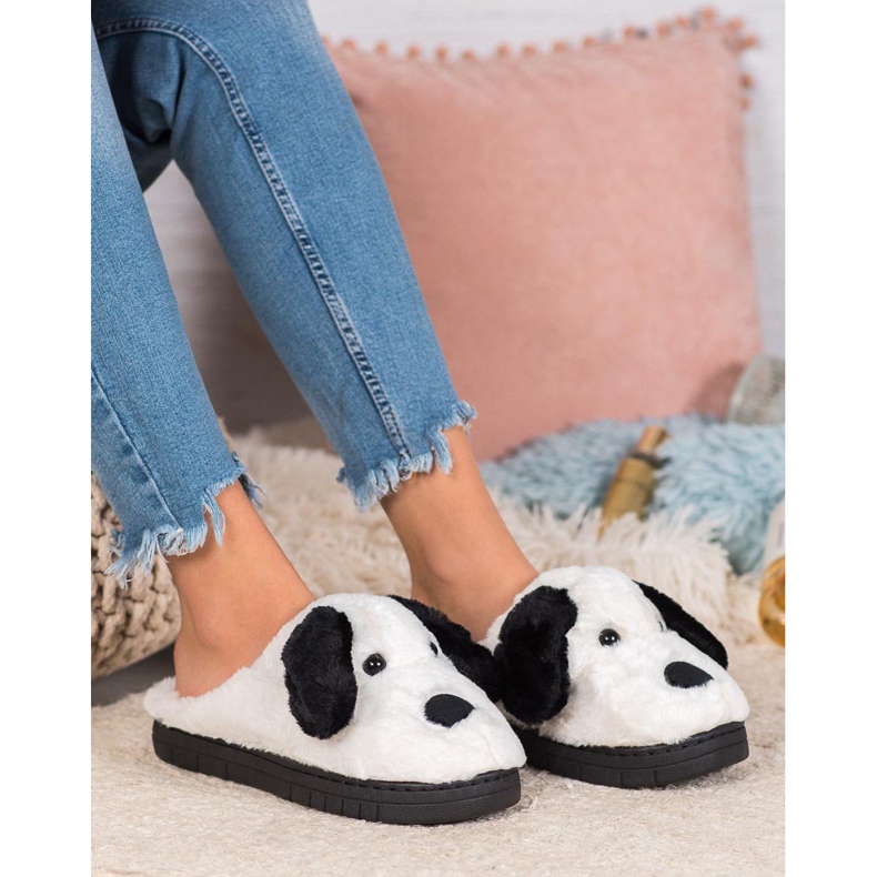 SHELOVET Pantoufles pour chiens blanc 1