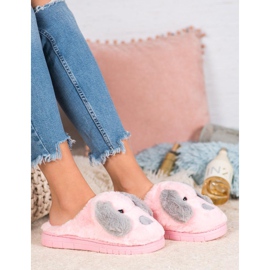 SHELOVET Pantoufles pour chiens rose 1