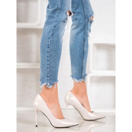 Goodin talons hauts à la mode blanc 1