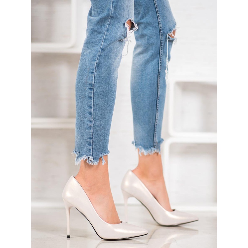 Goodin talons hauts à la mode blanc 1