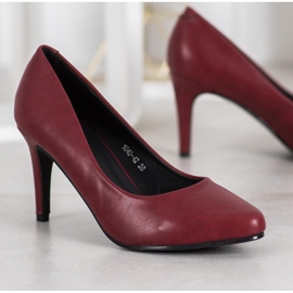Vices Escarpins de style classique rouge 3