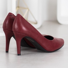 Vices Escarpins de style classique rouge 4