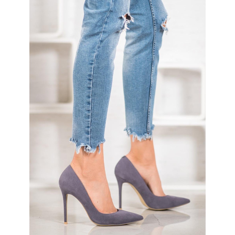 Vices Talons en daim gris 1