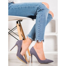 Vices Talons en daim gris 2