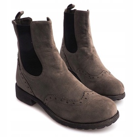 Bottines Chelsea Classiques 318 Kaki 1