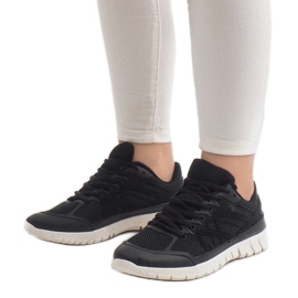 Baskets de sport noires avec mesh X-18 le noir 1