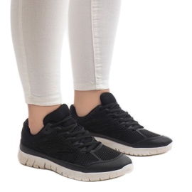 Baskets de sport noires avec mesh X-18 le noir 2