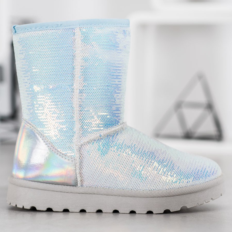 SHELOVET Mukluki Avec Paillettes blanc 1