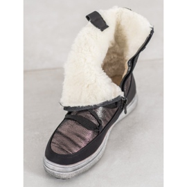 SDS Bottes de neige chaudes brun noir 2