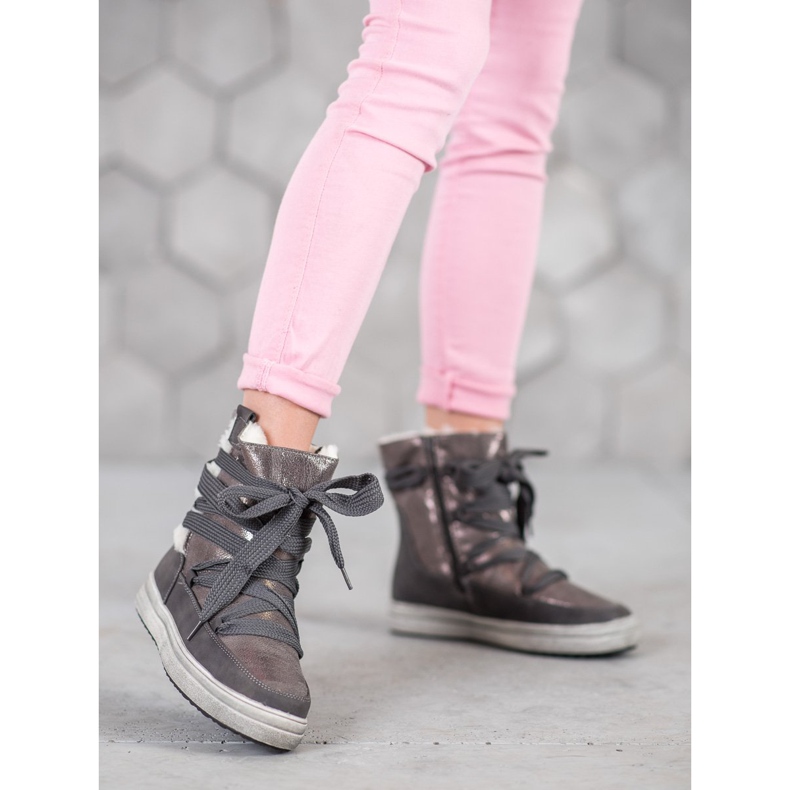 SDS Bottes de neige chaudes gris 1