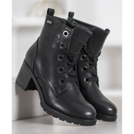 Goodin Bottes décontractées à talons hauts le noir 4