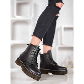 Kylie Trappeurs de la mode noir jaune 1